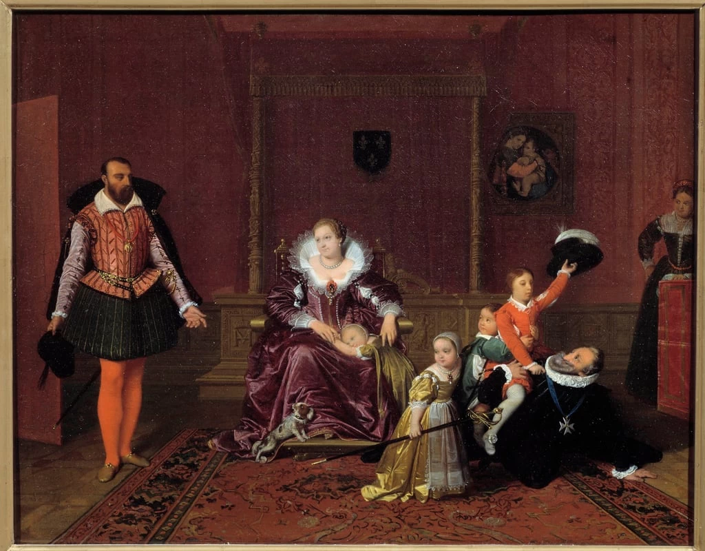 Re di Francia Enrico IV gioca con i suoi figli Elisabetta, Cristina e Nicolas - Petit Palais, Parigi